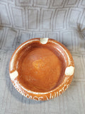 Hand Made Glazed Pottery "Paradise Village" Ashtray
