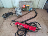 Garage Lot - Lights, Tarp, Saw