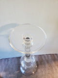 Tall Clear Glass Candle Holder