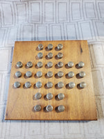 Wooden Solitare Board Game