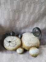 Pair of Resin Cat Figurines