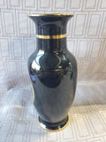 The Art of Chokin 24k Gold Paint and Black Ceramic Vase (2 AVAILABLE PRICED INDIVIDUALLY AT $18 EACH)