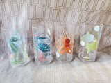 Set of 4 Pier 1 Sea Creature Acrylic Tumblers
