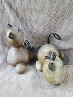 Pair of Resin Cat Figurines