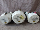 Lang and Wise Classic Santa Collectibles "Three Snowmen" 76500102 3 Piece Figurine Set