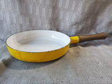 Dansk Yellow Enamel Skillet