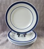 Set of 4 Farberware "Trattoria Blue" Salad Plates