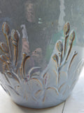 Large Decorative Glazed Pottery Planter