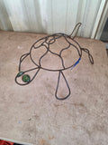 Turtle Garden Sculpture, Metal w/Glass Eyes