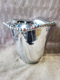 Beatriz Ball Aluminum Organic Pearl Design Rim Ice Bucket