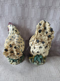 Pair of Young's Inc. Resin Chicken Figurines (A)