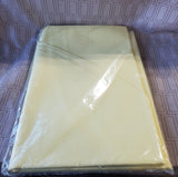 Surety Yellow Oval Tablecloth APPEARS UNUSED