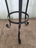 25" Black Metal Decorative Plant Stand