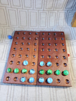 Pair of Traveling Wooden Board Games