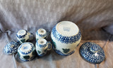 5 Piece Tienshan Folk Craft "Cabin in the Snow" Kitchen Set