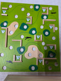 Triple Labyrinth Box Game (Three Interchangeable Plates)