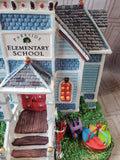 Coventry Cove "Parkside Elementary School" Lighted House WORKS (L)