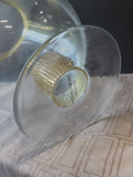 Rhinestone Embellished Clear Glass Goblet Vase