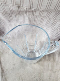 Heavy Clear Glass Pitcher