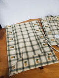 3 Piece Park Designs Pineapple Foldable Centerpiece Basket, Napkin Holder, and Tablerunner Set
