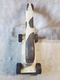 Vintage Primitive Wooden Cow Pull Toy