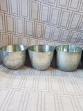 (A) 6 Piece Lot of Assorted Pewter Jefferson Cups