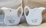 Pair of Pigeon Forge Pottery Dogwood Pitcher Wall Pockets