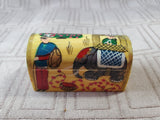 Small Hand Painted Bone Trinket Box