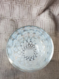 Glassybaby White and Clear Bubble Glass Candle Votive
