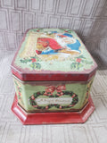 Tin Christmas Cookie Container