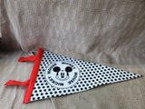 Lot of 3 Felt Mickey Mouse Triangle Flags