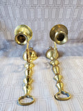 Pair of Brass Wall Sconces (2 PAIRS AVAILABLE PRICED INDIVIDUALLY AT $25 EACH)