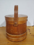 Vintage Wooden Firkin Sewing/Sugar Bucket