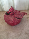 Chubby Cardinal (Resin) Patio Decor