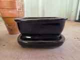 Small Glazed Terracotta and Terracotta Planter/Saucer Lot (6 sets)