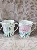 Set of 4 Horchow Collection Botanical Mugs