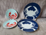 Assorted Lot of Melamine Crab Plates