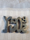 (A) Rustic Metal "Body/Soul" Sign