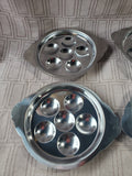 Set of 4 Stainless Steel Escargot Trays