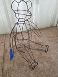 15" Wire Teddy Bear Plant Form