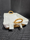 Vegetable Basket w/Embroidered Liner