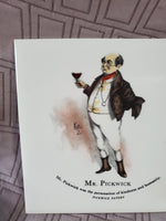 (A) Charles Dickens Ceramic "Mr. Pickwick" Character Tile