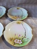 Set of 5 Small Hand Painted Dessert Plates
