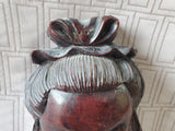Asian Inspired Hand Carved Wooden Mask