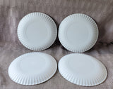 Set of 4 One Hundred 80° Plastic Lemon Salad Plates