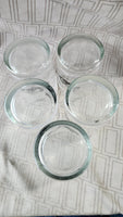 Set of 5 Clear Glass Vintage Car Whiskey Glasses