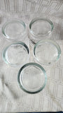 Set of 5 Clear Glass Vintage Car Whiskey Glasses