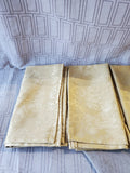 Lot of 12 Gold Toned Fabric Napkins