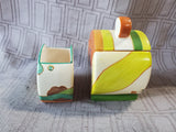 Museum of Modern Art Clarice Cliff Jam Pot and Sugar Bowl Set