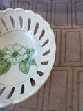 (C) Andrea by Sadek Williamsburg Magnolia Blossom Reticulated Trinket Dish (2 AVAILABLE PRICED INDIVIDUALLY AT $12 EACH)